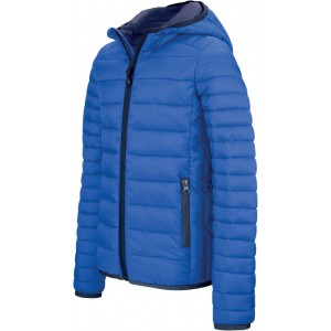 MEN'S LIGHTWEIGHT HOODED PADDED JACKET, Light Royal Blue (Jackets)