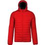 MEN'S LIGHTWEIGHT HOODED PADDED JACKET, Red