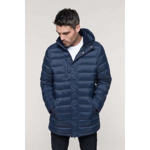 MEN'S LIGHTWEIGHT HOODED PADDED PARKA, Navy (Jackets)