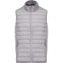 MEN?S LIGHTWEIGHT SLEEVELESS FAKE DOWN JACKET, Marl Silver