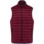 MEN?S LIGHTWEIGHT SLEEVELESS FAKE DOWN JACKET, Wine