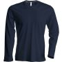 MEN'S LONG-SLEEVED CREW NECK T-SHIRT, Dark Grey