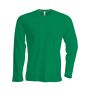 MEN'S LONG-SLEEVED CREW NECK T-SHIRT, Kelly Green