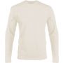 MEN'S LONG-SLEEVED CREW NECK T-SHIRT, Light Sand