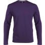 MEN'S LONG-SLEEVED CREW NECK T-SHIRT, Purple