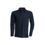 MEN'S LONG-SLEEVED POLO SHIRT, Dark Grey