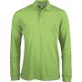 MEN'S LONG-SLEEVED POLO SHIRT, Lime