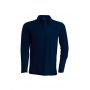 MEN'S LONG-SLEEVED POLO SHIRT, Navy