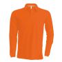 MEN'S LONG-SLEEVED POLO SHIRT, Orange