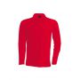 MEN'S LONG-SLEEVED POLO SHIRT, Red