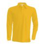 MEN'S LONG-SLEEVED POLO SHIRT, Yellow