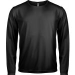 MEN'S LONG-SLEEVED SPORTS T-SHIRT, Black (PA443BL)