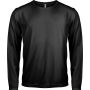 MEN'S LONG-SLEEVED SPORTS T-SHIRT, Black