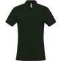 MEN'S SHORT-SLEEVED PIQU POLO SHIRT, Forest Green