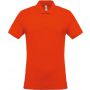 MEN'S SHORT-SLEEVED PIQU POLO SHIRT, Orange