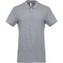 MEN'S SHORT-SLEEVED PIQU POLO SHIRT, Oxford Grey