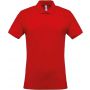 MEN'S SHORT-SLEEVED PIQU POLO SHIRT, Red