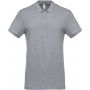 MEN'S SHORT-SLEEVED PIQU POLO SHIRT, Snow Grey