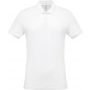 MEN'S SHORT-SLEEVED PIQU POLO SHIRT, White