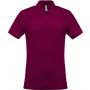 MEN'S SHORT-SLEEVED PIQU POLO SHIRT, Wine