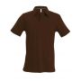 MEN'S SHORT-SLEEVED POLO SHIRT, Chocolate