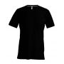 MEN'S SHORT-SLEEVED V-NECK T-SHIRT, Black