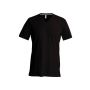 MEN'S SHORT-SLEEVED V-NECK T-SHIRT, Chocolate