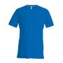 MEN'S SHORT-SLEEVED V-NECK T-SHIRT, Light Royal Blue