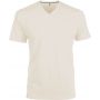 MEN'S SHORT-SLEEVED V-NECK T-SHIRT, Light Sand