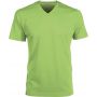 MEN'S SHORT-SLEEVED V-NECK T-SHIRT, Lime