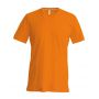 MEN'S SHORT-SLEEVED V-NECK T-SHIRT, Orange