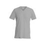 MEN'S SHORT-SLEEVED V-NECK T-SHIRT, Oxford Grey