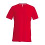 MEN'S SHORT-SLEEVED V-NECK T-SHIRT, Red