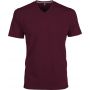 MEN'S SHORT-SLEEVED V-NECK T-SHIRT, Wine