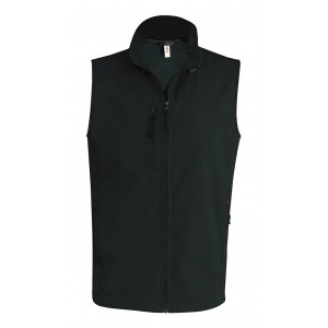 MEN'S SOFTSHELL BODYWARMER, Black (Vests)