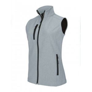 MEN'S SOFTSHELL BODYWARMER, Marl Grey (Vests)