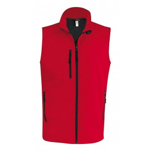 MEN'S SOFTSHELL BODYWARMER, Red (Vests)