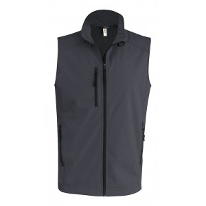 MEN'S SOFTSHELL BODYWARMER, Titanium (Vests)