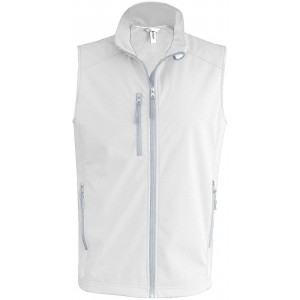 MEN'S SOFTSHELL BODYWARMER, White (Vests)