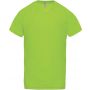 MEN?S V-NECK SHORT SLEEVE SPORTS T-SHIRT, Lime