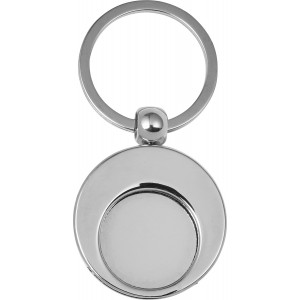 Metal 2-in-1 key holder Christie, silver (Keychains)