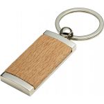 Metal and wooden key holder, brown (8771-11)