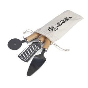 Metal and wooden kitchen tool set Sylvan, brown (Kchenzubehr aus Metall)