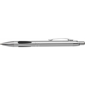 Metal ballpen Kasper, silver (Metallic pen)