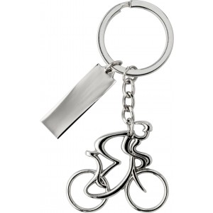 Nickel plated key holder Cirilio, silver (Keychains)