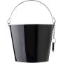 Iron and aluminium ice bucket Corey, black