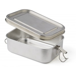 Stainless steel lunch box Reese, silver (Metal kitchen equipments)