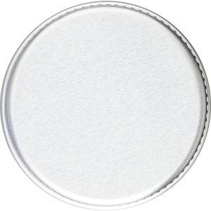 Metal tin lip balm Kevin, silver (Krperpflegeprodukte)