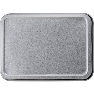 Metal tin with playing cards Nathan, silver (Games)