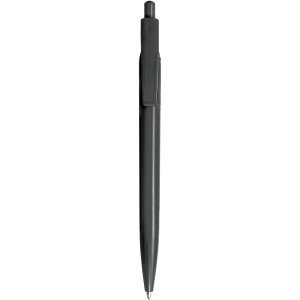 Alessio recycled PET ballpoint pen, Solid black (Metallic pen)